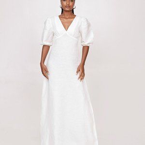 Linen full length dress